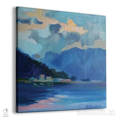 تابلو گرگ و میش بنفش اثر آناستاسیا گریگوریوا - نمای پرسپکتیو محصول