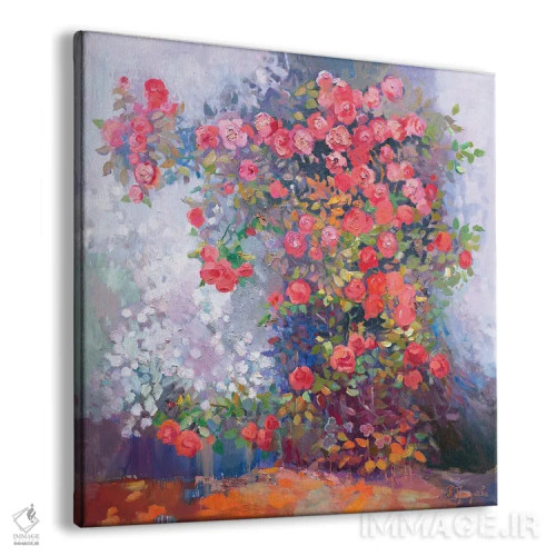تابلو رزهای قرمز اثر آناستاسیا گریگوریوا - نمای پرسپکتیو محصول
