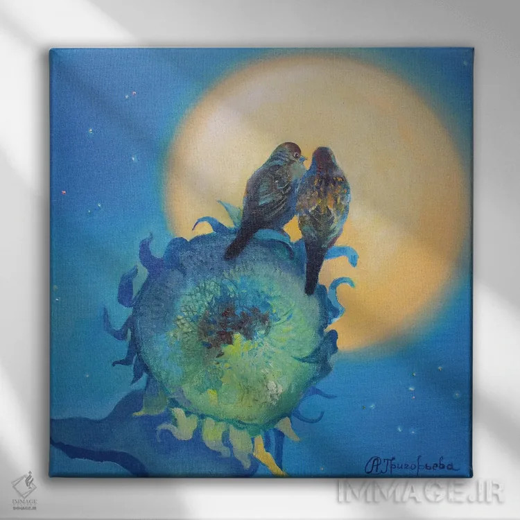 تابلو روز پیش از جنگ اثر آناستاسیا گریگوریوا - نمای روبهرو روی دیوار