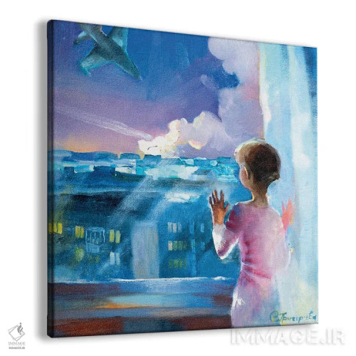 تابلو روز اول جنگ اثر آناستاسیا گریگوریوا - نمای پرسپکتیو محصول