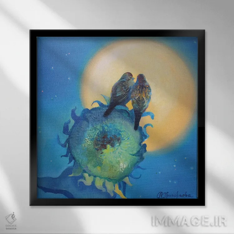 تابلو روز پیش از جنگ اثر آناستاسیا گریگوریوا - نمای قابدار مشکی