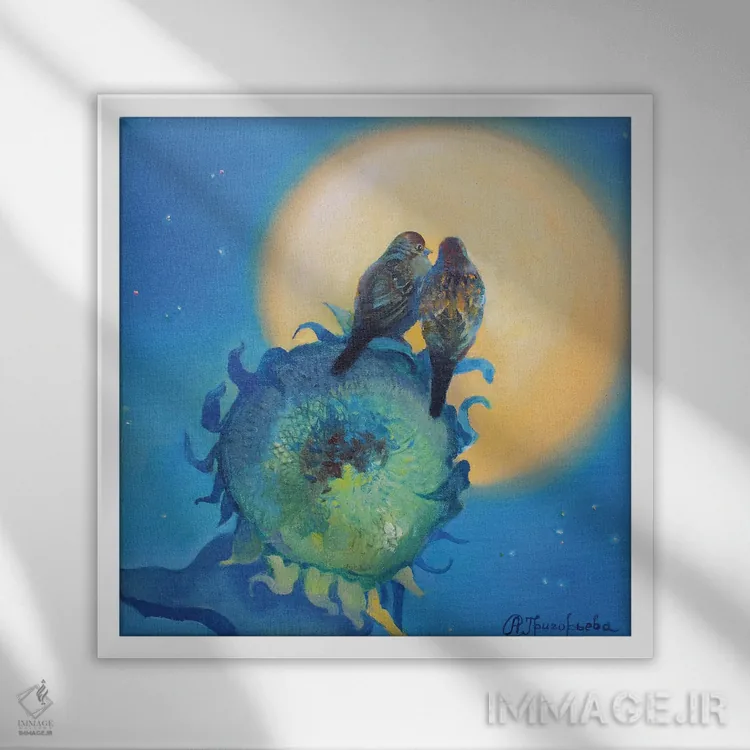 تابلو روز پیش از جنگ اثر آناستاسیا گریگوریوا - نمای قابدار سفید