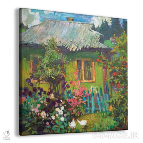 تابلو کلبه سبز در اوکراین اثر آناستاسیا گریگوریوا - نمای پرسپکتیو محصول