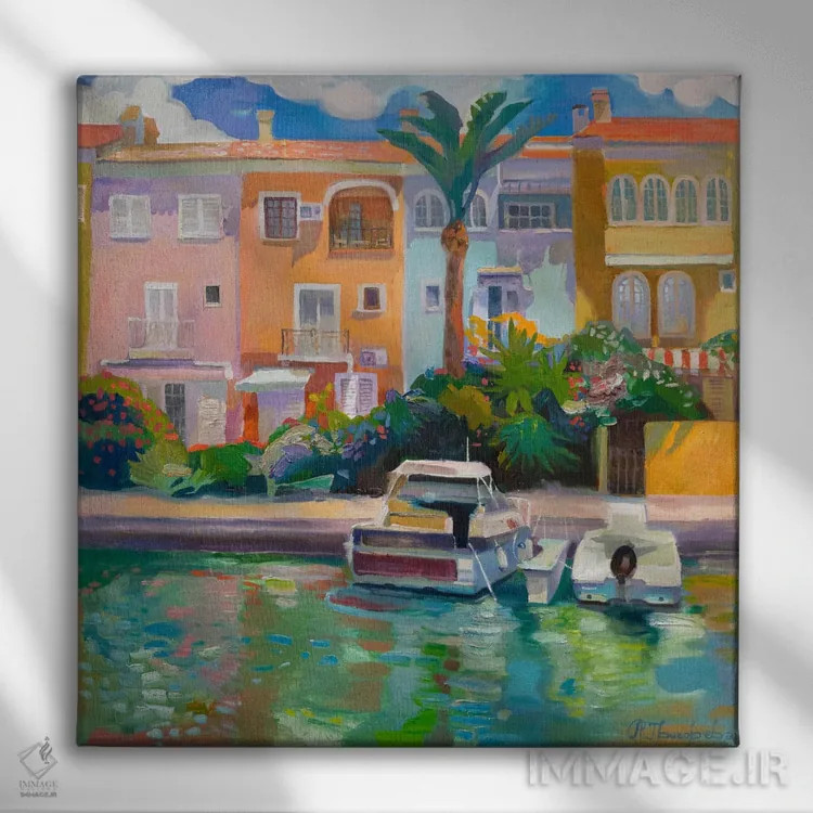 تابلو نیمروز اثر آناستاسیا گریگوریوا - نمای روبهرو روی دیوار