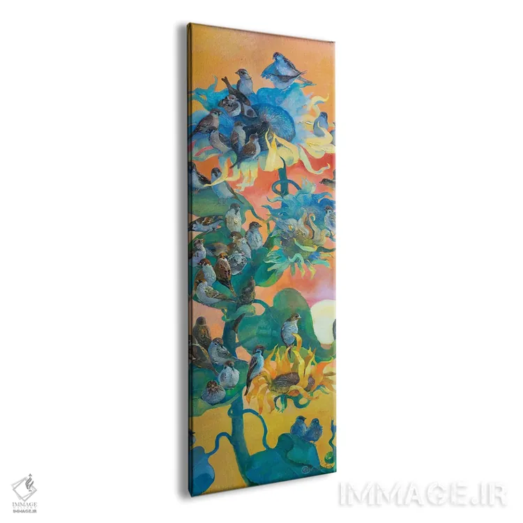 تابلو گنجشکها رسیدهاند اثر آناستاسیا گریگوریوا - نمای پرسپکتیو محصول