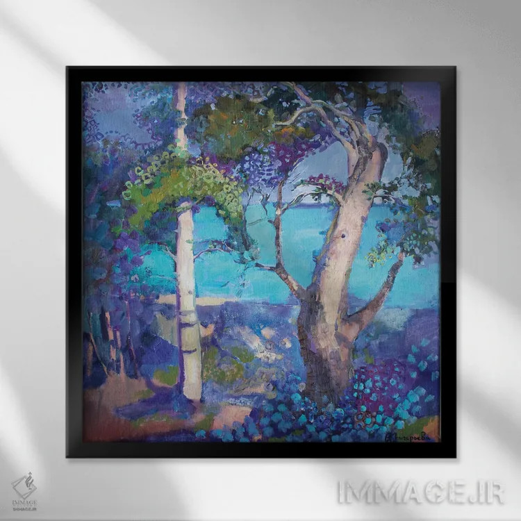 تابلو زوج اثر آناستاسیا گریگوریوا - نمای قابدار مشکی