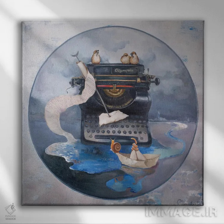 تابلو نامه رسمی اثر آناستاسیا گریگوریوا - نمای روبهرو روی دیوار