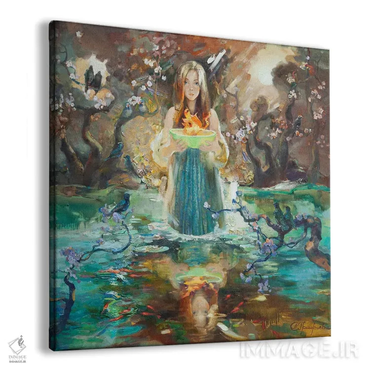 تابلو الهه الهام (موز) اثر آناستاسیا گریگوریوا - نمای پرسپکتیو محصول