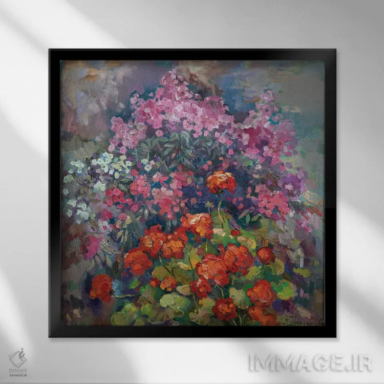 تابلو عطر ماه اوت I اثر آناستاسیا گریگوریوا - نمای قابدار مشکی