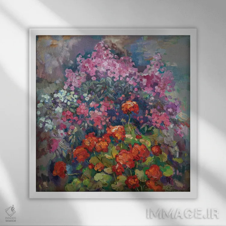 تابلو عطر ماه اوت I اثر آناستاسیا گریگوریوا - نمای قابدار سفید