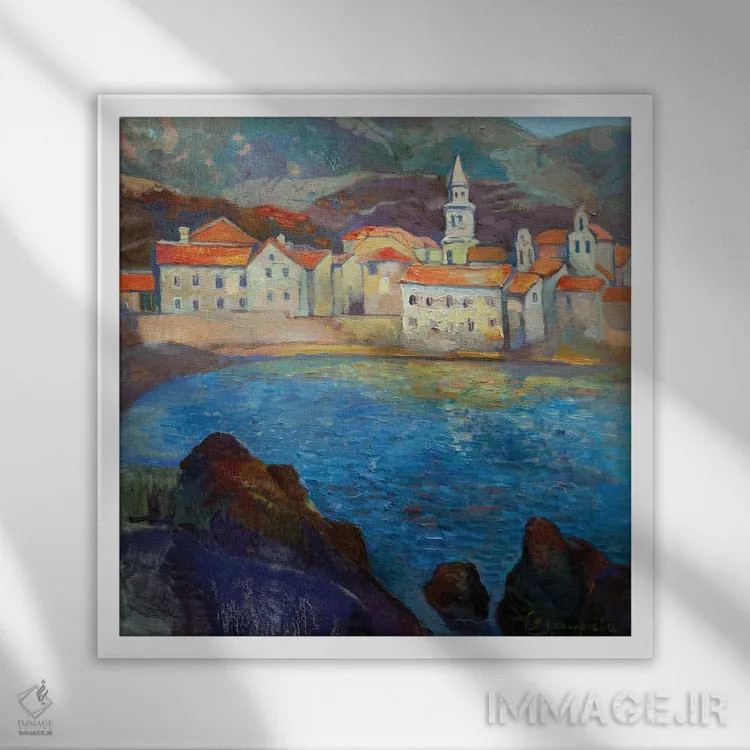 تابلو بودوا اثر آناستاسیا گریگوریوا - نمای قابدار سفید