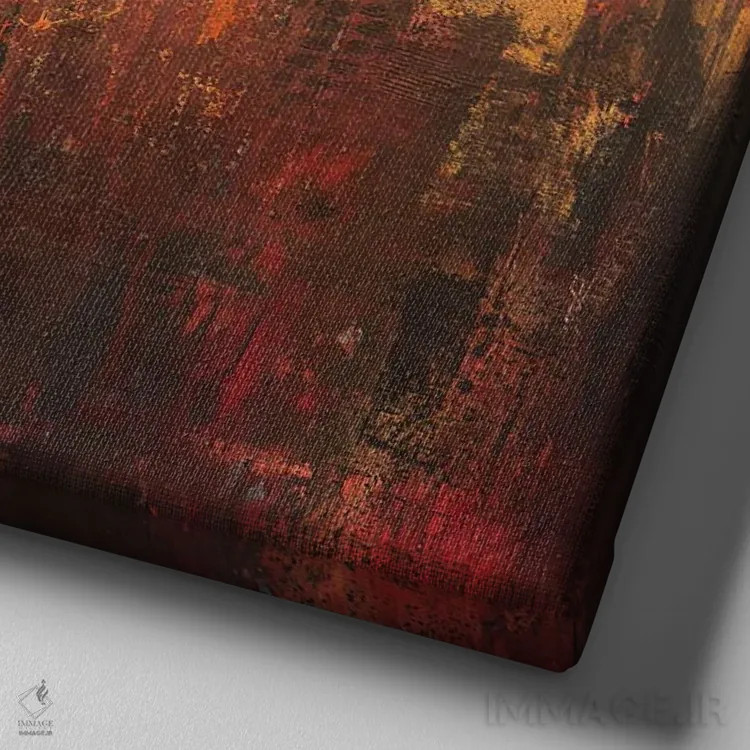 تابلو رویاهای سوزان اثر آنی جندرو - نمای نزدیک بافت بوم