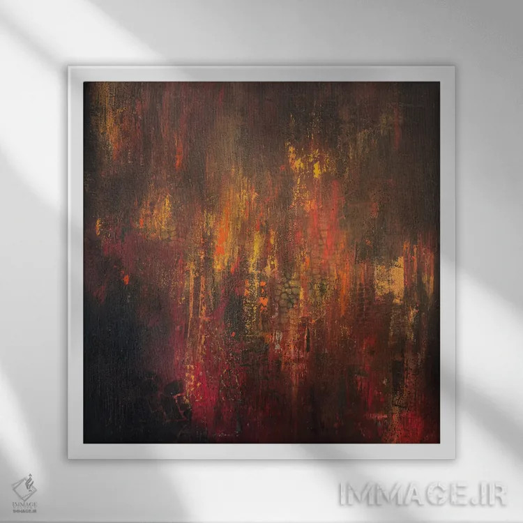 تابلو رویاهای سوزان اثر آنی جندرو - نمای قابدار سفید