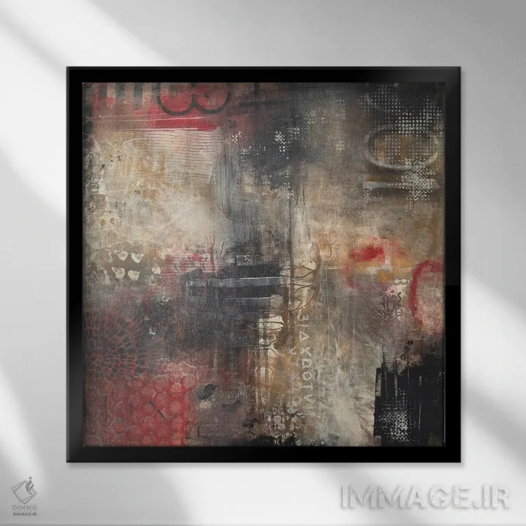 تابلو در اوج خوشی (اصطلاح) اثر آنی جندرو - نمای قابدار مشکی