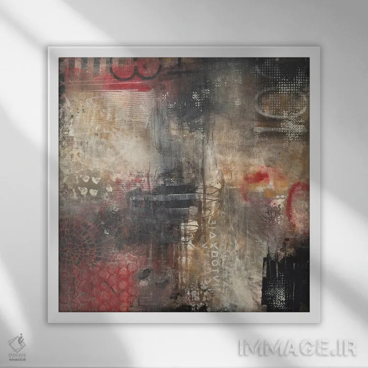 تابلو در اوج خوشی (اصطلاح) اثر آنی جندرو - نمای قابدار سفید