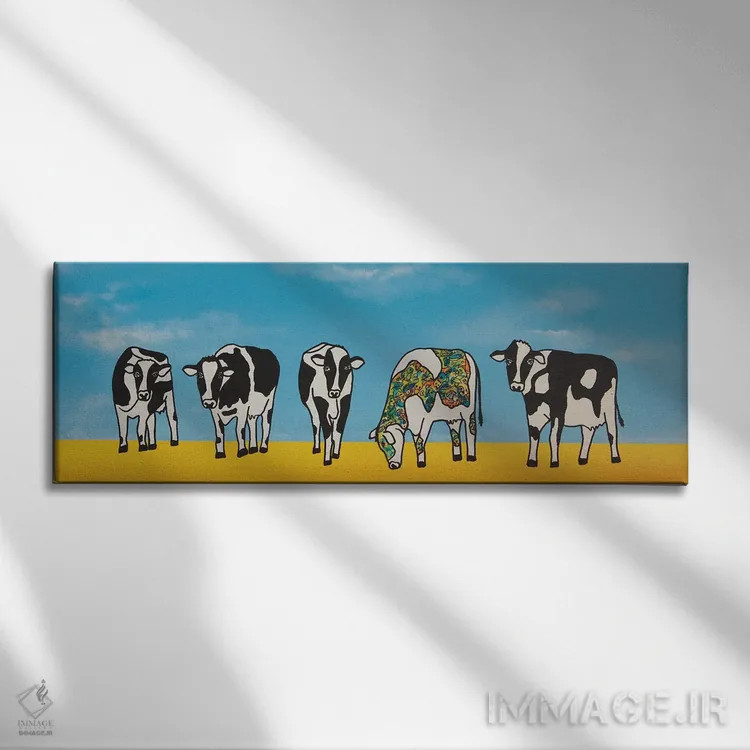 تابلو قرار ملاقات در سیتاون اثر آموغ کاتیایان - نمای روبهرو روی دیوار