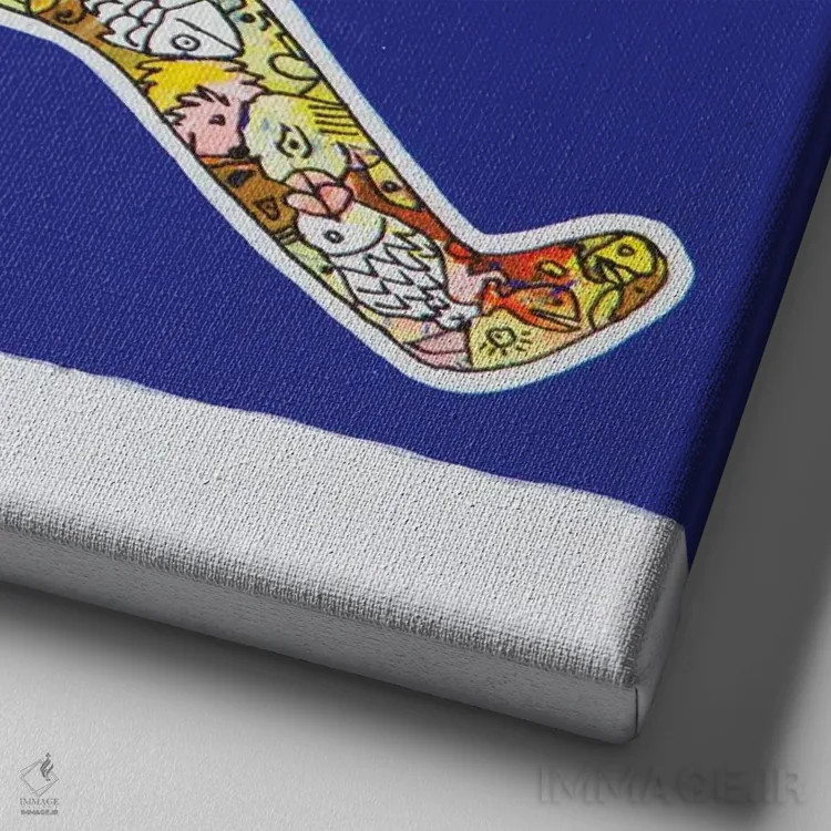 تابلو اجرا، پرده ۴ اثر آموغ کاتیایان - نمای نزدیک بافت بوم