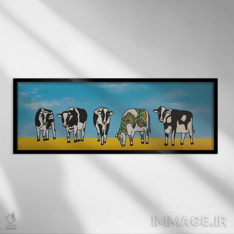 تابلو قرار ملاقات در سیتاون اثر آموغ کاتیایان - نمای قابدار مشکی