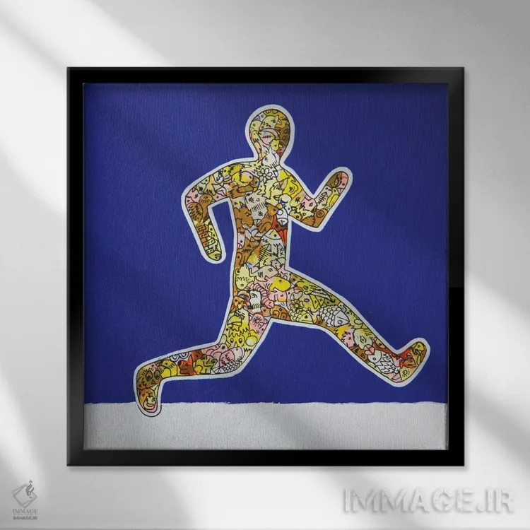 تابلو اجرا، پرده ۴ اثر آموغ کاتیایان - نمای قابدار مشکی