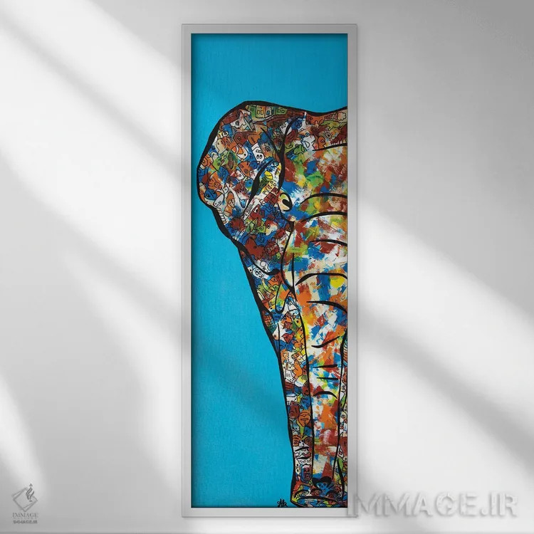 تابلو باهوش، نمایش ۳ اثر آموغ کاتیایان - نمای قابدار سفید