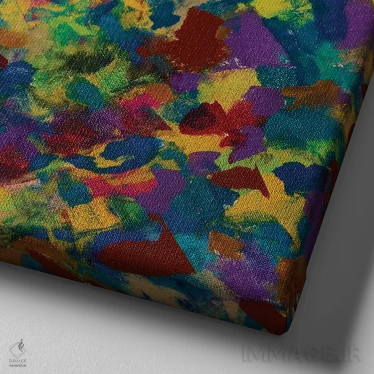 تابلو گمشده در بیابان اثر آموغ کاتیایان - نمای نزدیک بافت بوم