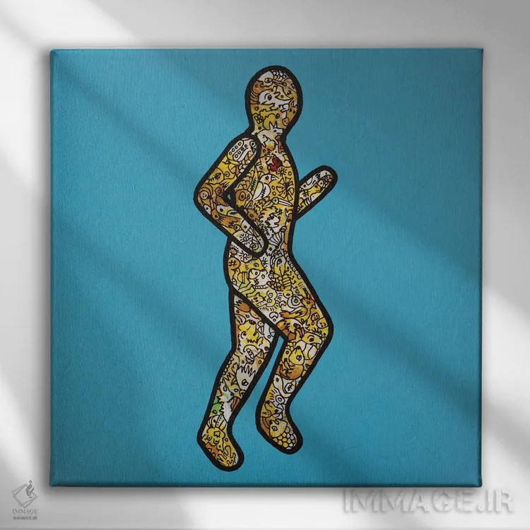 تابلو نرمالسازی، پرده ۲ اثر آموغ کاتیایان - نمای روبهرو روی دیوار