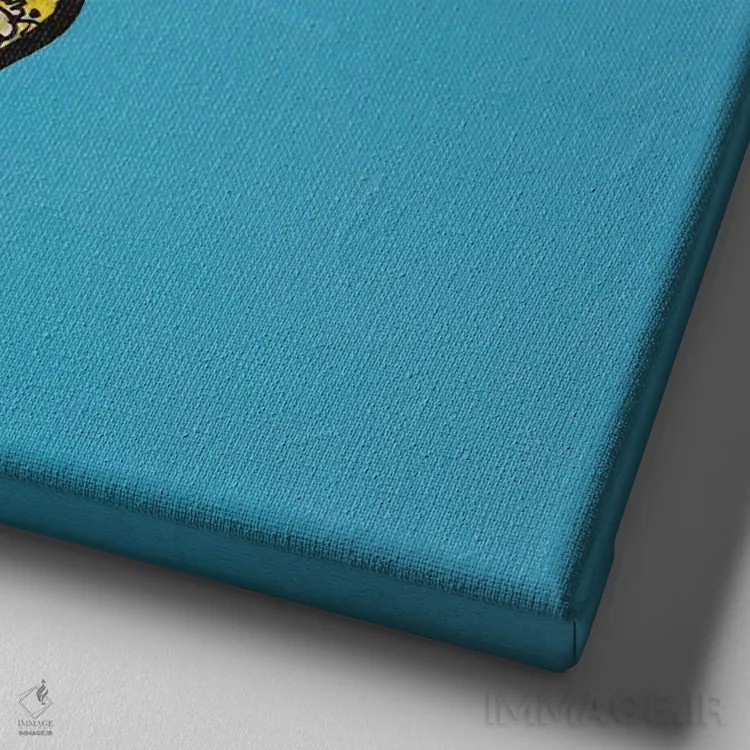 تابلو نرمالسازی، پرده ۲ اثر آموغ کاتیایان - نمای نزدیک بافت بوم