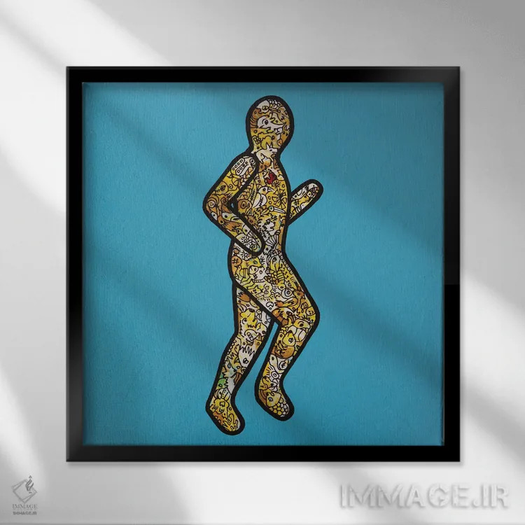 تابلو نرمالسازی، پرده ۲ اثر آموغ کاتیایان - نمای قابدار مشکی