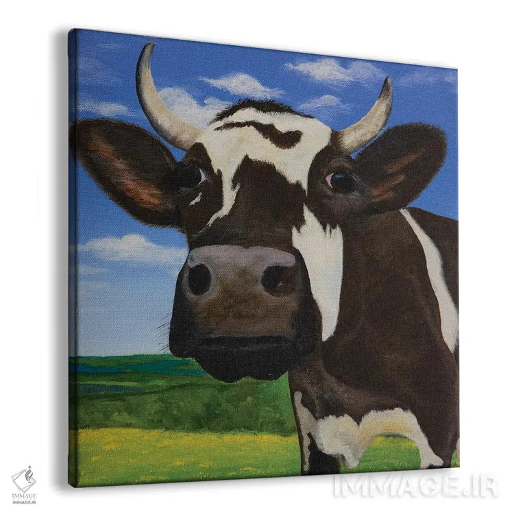 تابلو گاو کنجکاو دشت، پرده ۳ اثر آموغ کاتیایان - نمای پرسپکتیو محصول