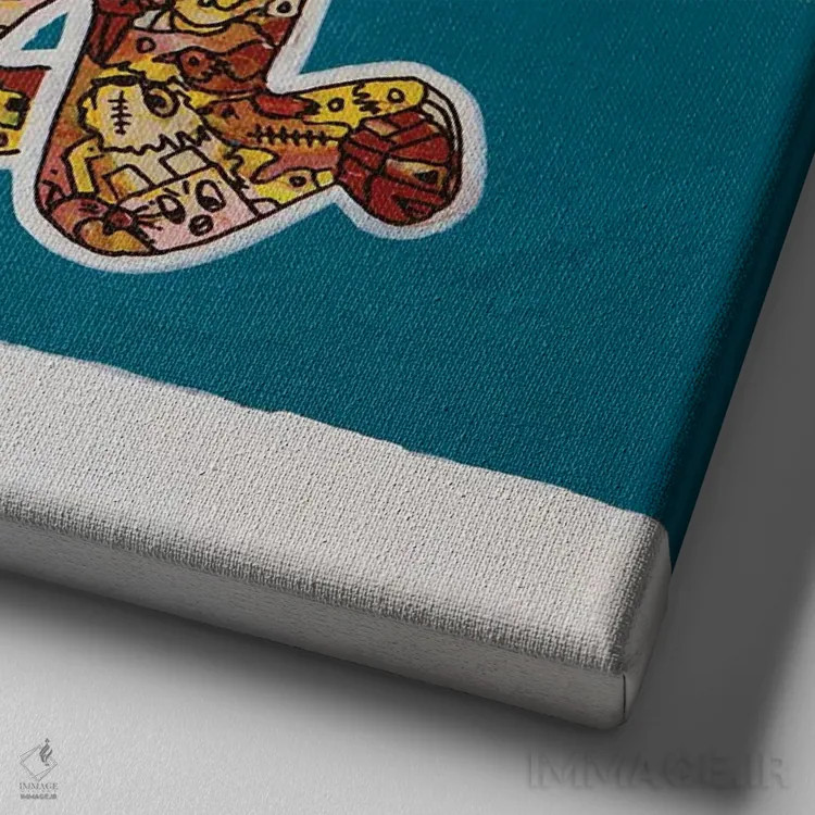 تابلو این منم، پرده ۲۳ اثر آموغ کاتیایان - نمای نزدیک بافت بوم