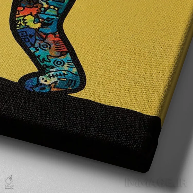 تابلو این منم، پرده ۲۴ اثر آموغ کاتیایان - نمای نزدیک بافت بوم