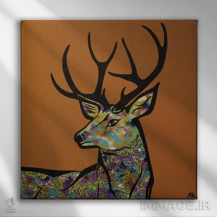 تابلو باشکوه اثر آموغ کاتیایان - نمای روبهرو روی دیوار