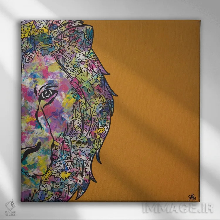 تابلو پادشاه اثر آموغ کاتیایان - نمای روبهرو روی دیوار