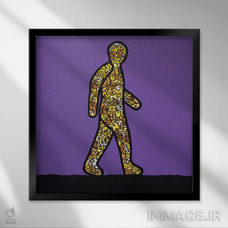 تابلو شکلگیری، پرده ۳ اثر آموغ کاتیایان - نمای قابدار مشکی