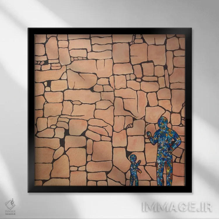 تابلو گفتوگو، پرده ۱ اثر آموغ کاتیایان - نمای قابدار مشکی