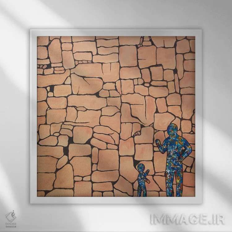 تابلو گفتوگو، پرده ۱ اثر آموغ کاتیایان - نمای قابدار سفید