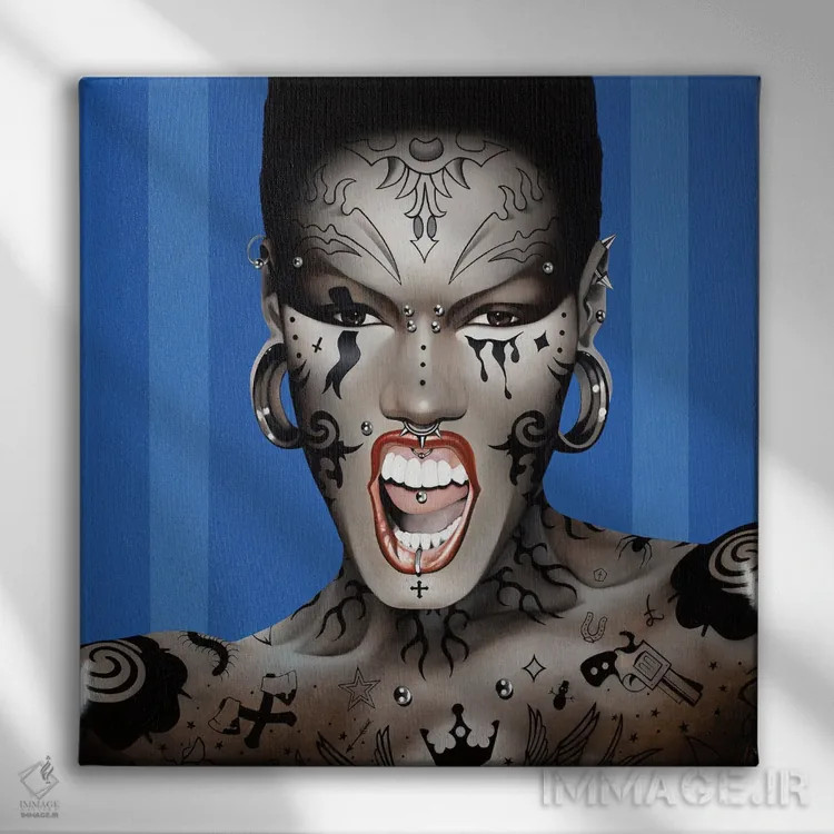 تابلو آآآخ!!! اثر آلن ماگالون - نمای روبهرو روی دیوار