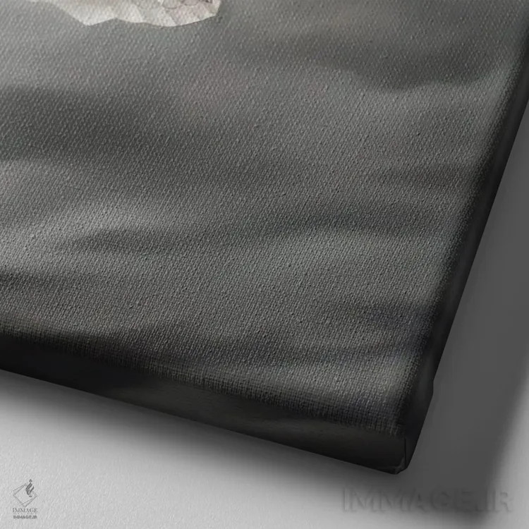 تابلو بر باد رفته (اثر معروف) اثر آلن ماگالون - نمای نزدیک بافت بوم