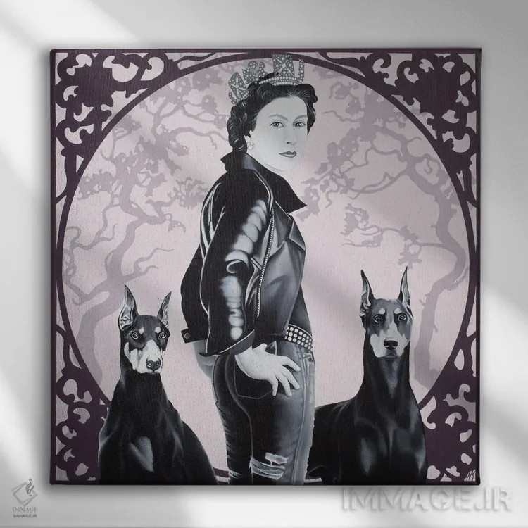 تابلو باغ هنگکنگ اثر آلن ماگالون - نمای روبهرو روی دیوار