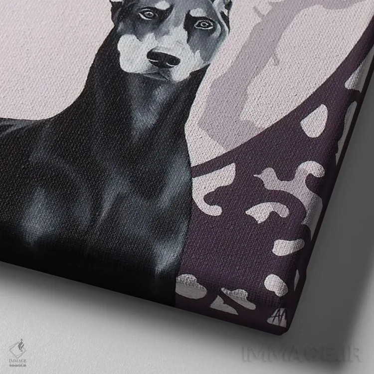 تابلو باغ هنگکنگ اثر آلن ماگالون - نمای نزدیک بافت بوم