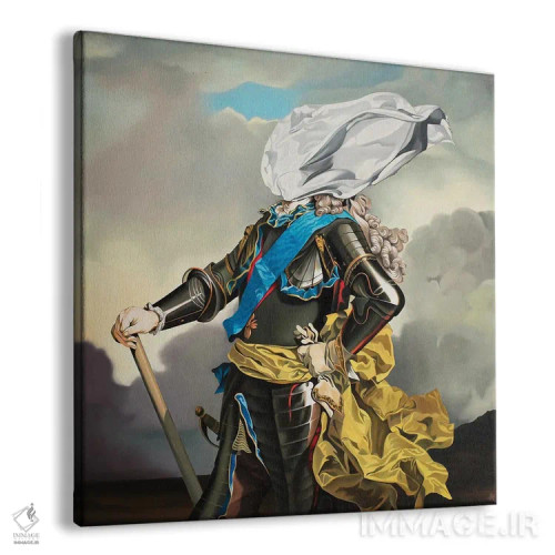 تابلو پارچه پادشاه اثر آلن ماگالون - نمای پرسپکتیو محصول