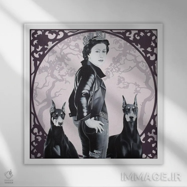 تابلو باغ هنگکنگ اثر آلن ماگالون - نمای قابدار سفید