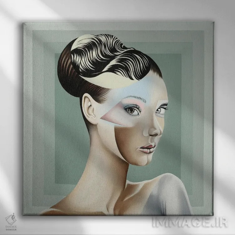 تابلو بلانباور الآر (احتمالاً نام شخص یا برند) اثر آلن ماگالون - نمای روبهرو روی دیوار