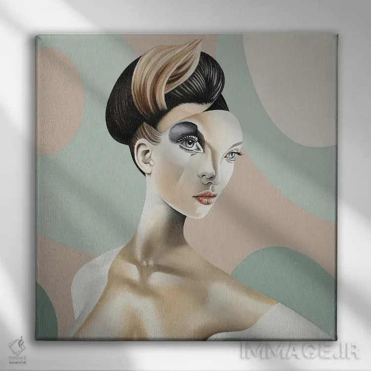 تابلو پولت (نام زنانهٔ فرانسوی) اثر آلن ماگالون - نمای روبهرو روی دیوار