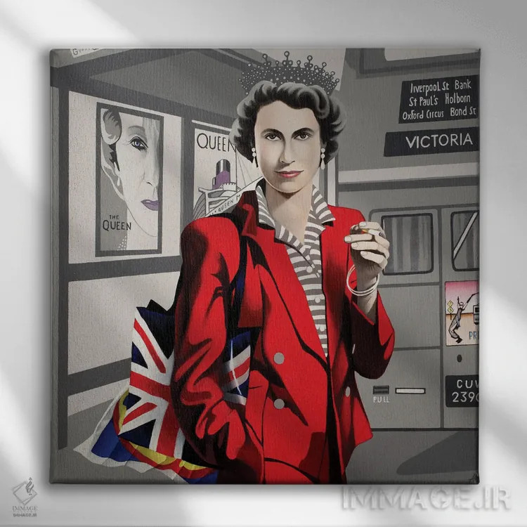 تابلو لیدل (احتمالاً نام برند فروشگاه) اثر آلن ماگالون - نمای روبهرو روی دیوار