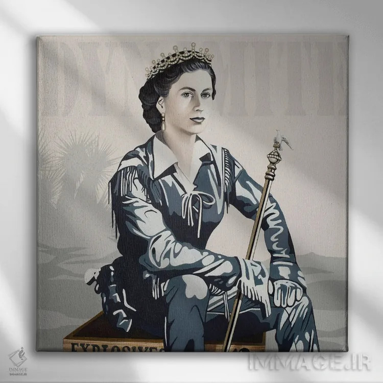 تابلو باورامیت اثر آلن ماگالون - نمای روبهرو روی دیوار