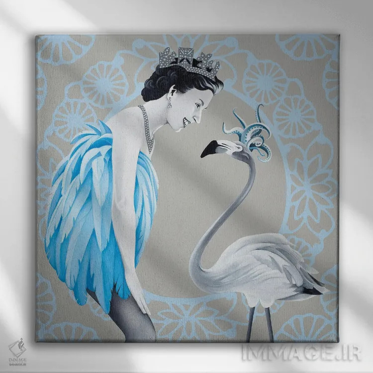 تابلو آقای صورتی اثر آلن ماگالون - نمای روبهرو روی دیوار