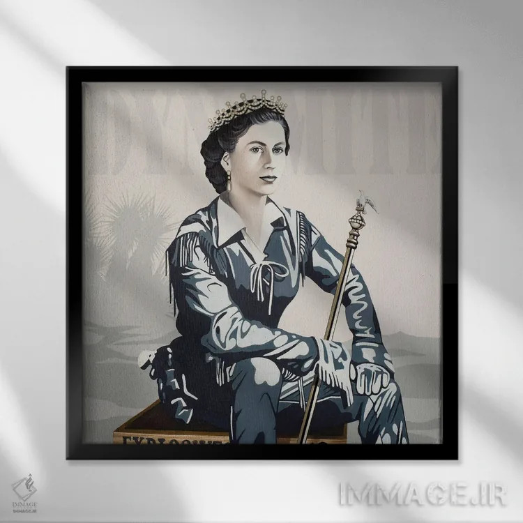 تابلو باورامیت اثر آلن ماگالون - نمای قابدار مشکی