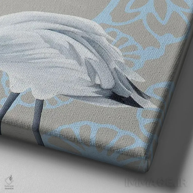 تابلو آقای صورتی اثر آلن ماگالون - نمای نزدیک بافت بوم