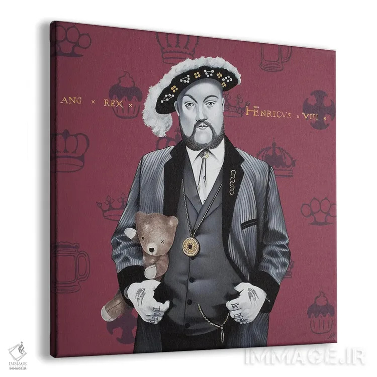 تابلو خرس تدی (عروسک خرسی) اثر آلن ماگالون - نمای پرسپکتیو محصول